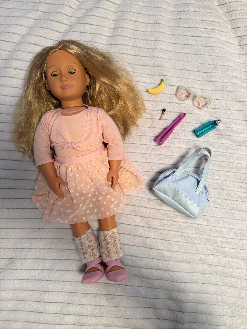 Our Generation Pink Outfit Fashion Doll with Accessories - Kids Toys